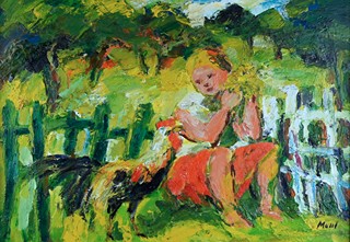 Leopold Musil (1920-1997) - Děvče s kohoutkem