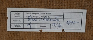 Leopold Musil (1920-1997) - Děvče s kohoutkem