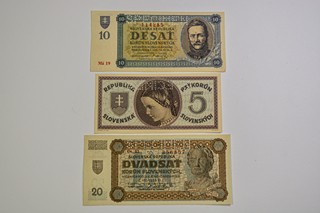 St. Slovenské bankovky 3ks