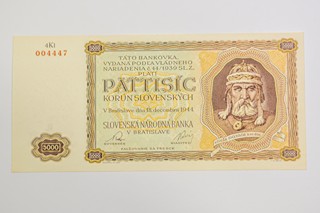 St. Slovenská bankovka 5000sk