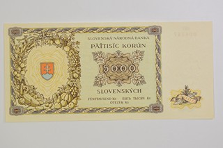 St. Slovenská bankovka 5000sk