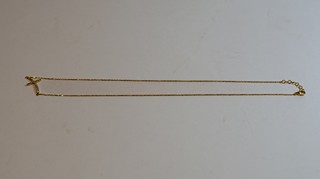 Zlatý řetízek 14kt s křížkem
