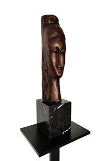 Amedeo Modigliani - Hlava mladé ženy