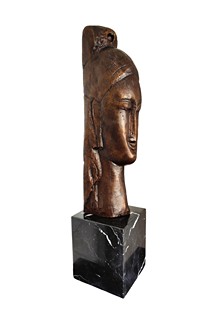 Amedeo Modigliani - Hlava mladé ženy
