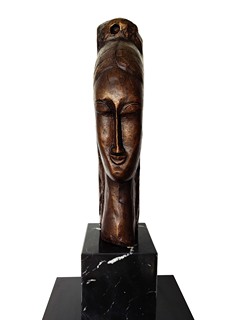 Amedeo Modigliani - Hlava mladé ženy