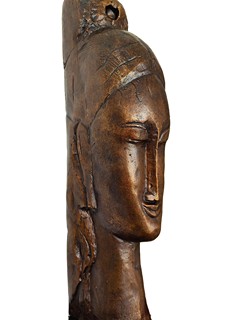 Amedeo Modigliani - Hlava mladé ženy