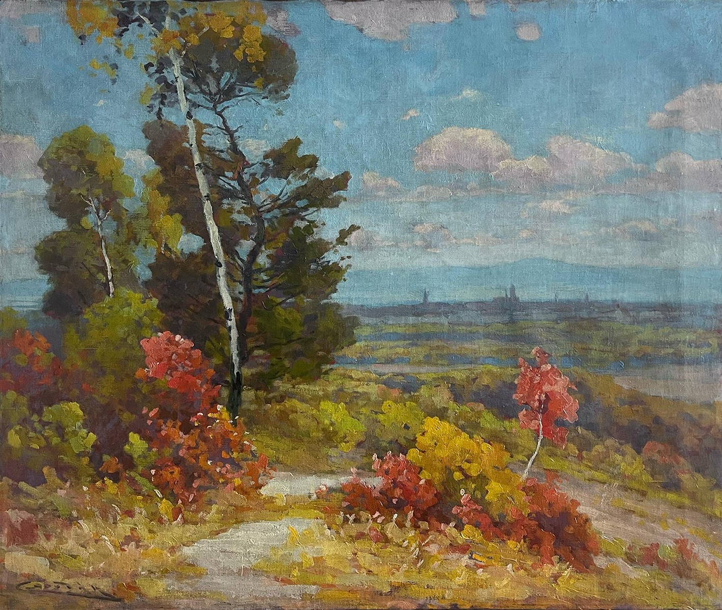 Csordák Ľudovít (Lajos) - Pohľad na Košice