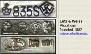 Lutz & Weiß - Pforzheim - Svícen (2 kusy)