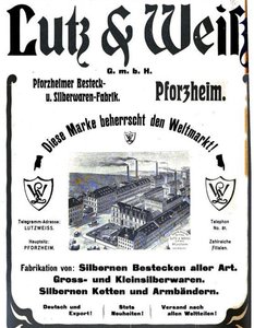 Lutz & Weiß - Pforzheim - Svícen (2 kusy)