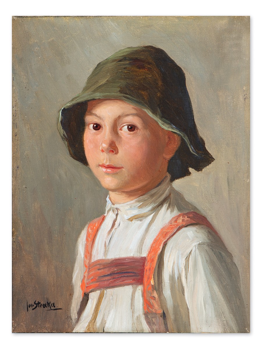 Josef Straka (1864-1946) - Portrét chlapce