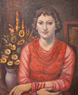 František Viktor Mokrý (1892-1975) - Portrét ženy