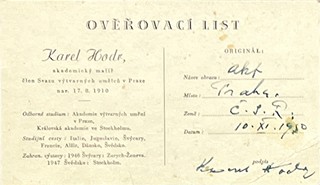 Karel Hodr (1910-2002) - Akt