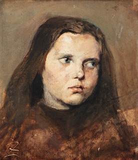 František Ženíšek (1849-1916) - Studie dívky