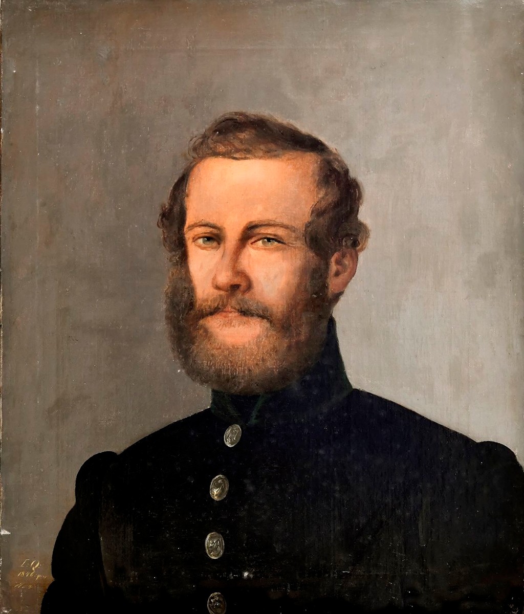 Quast Jan Zachariáš (1814-1891) - Portrét mladého muže v uniformě