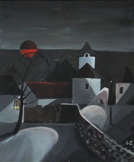 Galbavý Rudolf (*1951) - Vesnice v noci