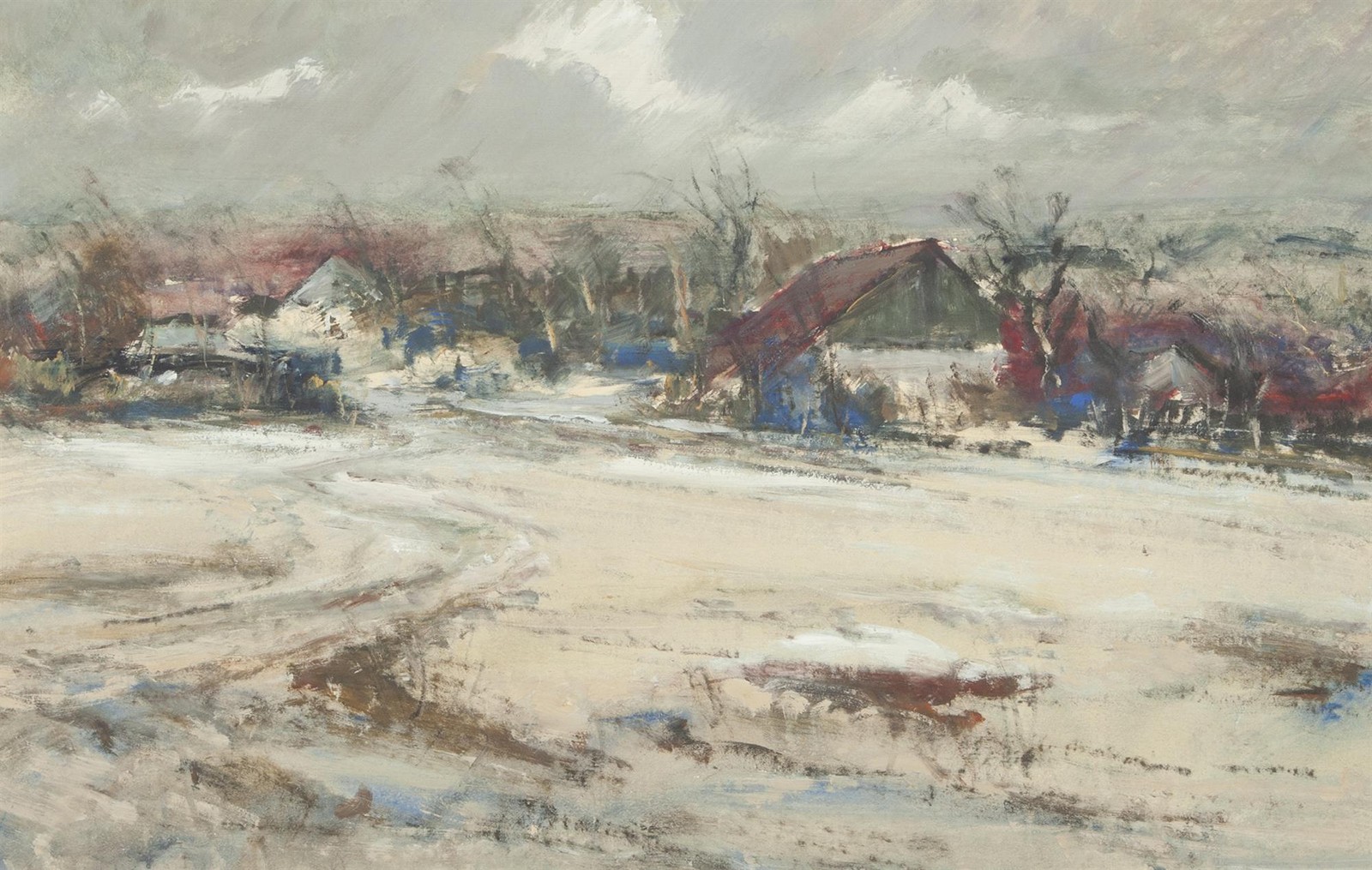 Vondráček Josef 1906 - 1983 - Zima u České Skalice