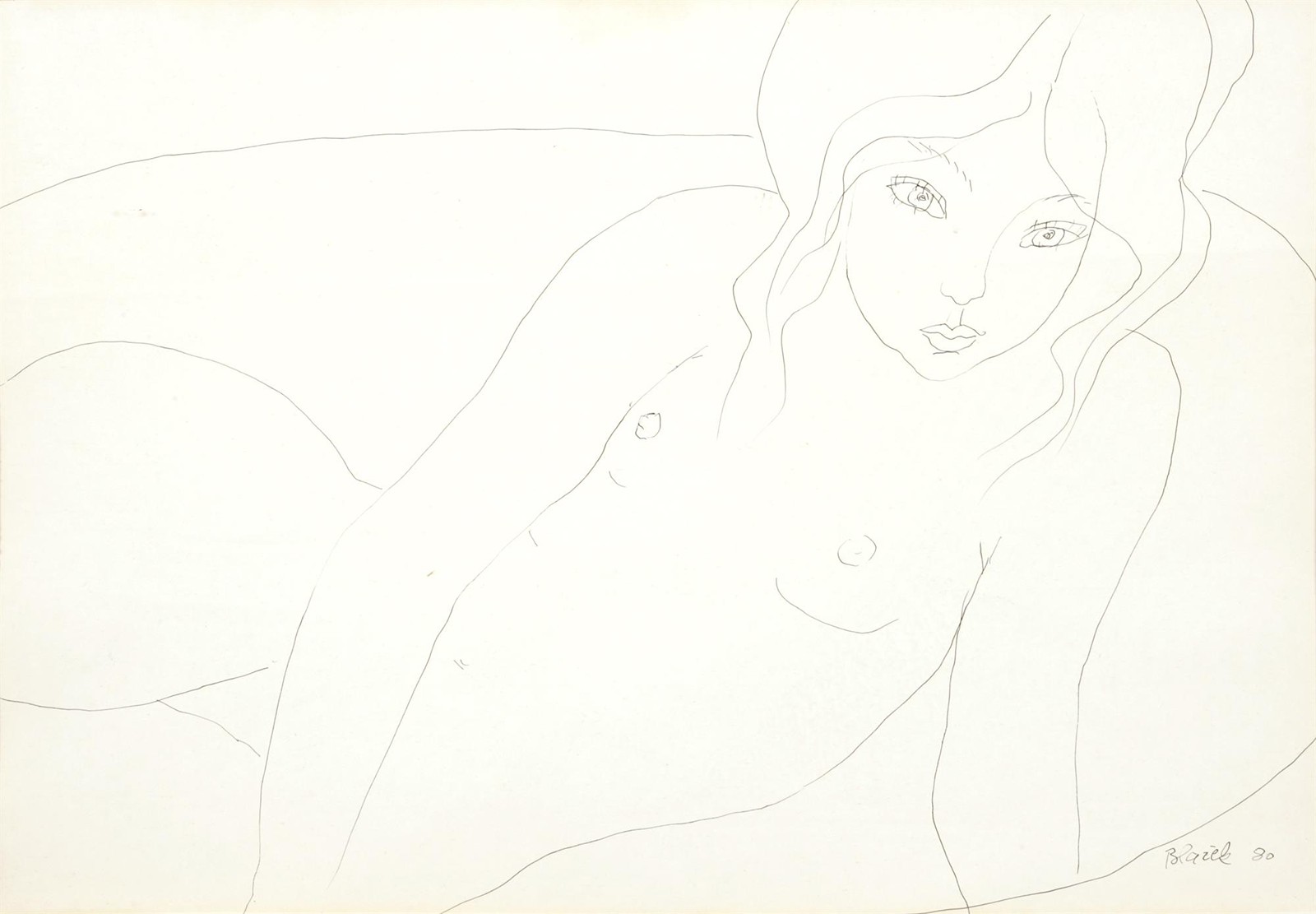 Blažek Jaroslav 1927 - Ležící (Ve vaně)