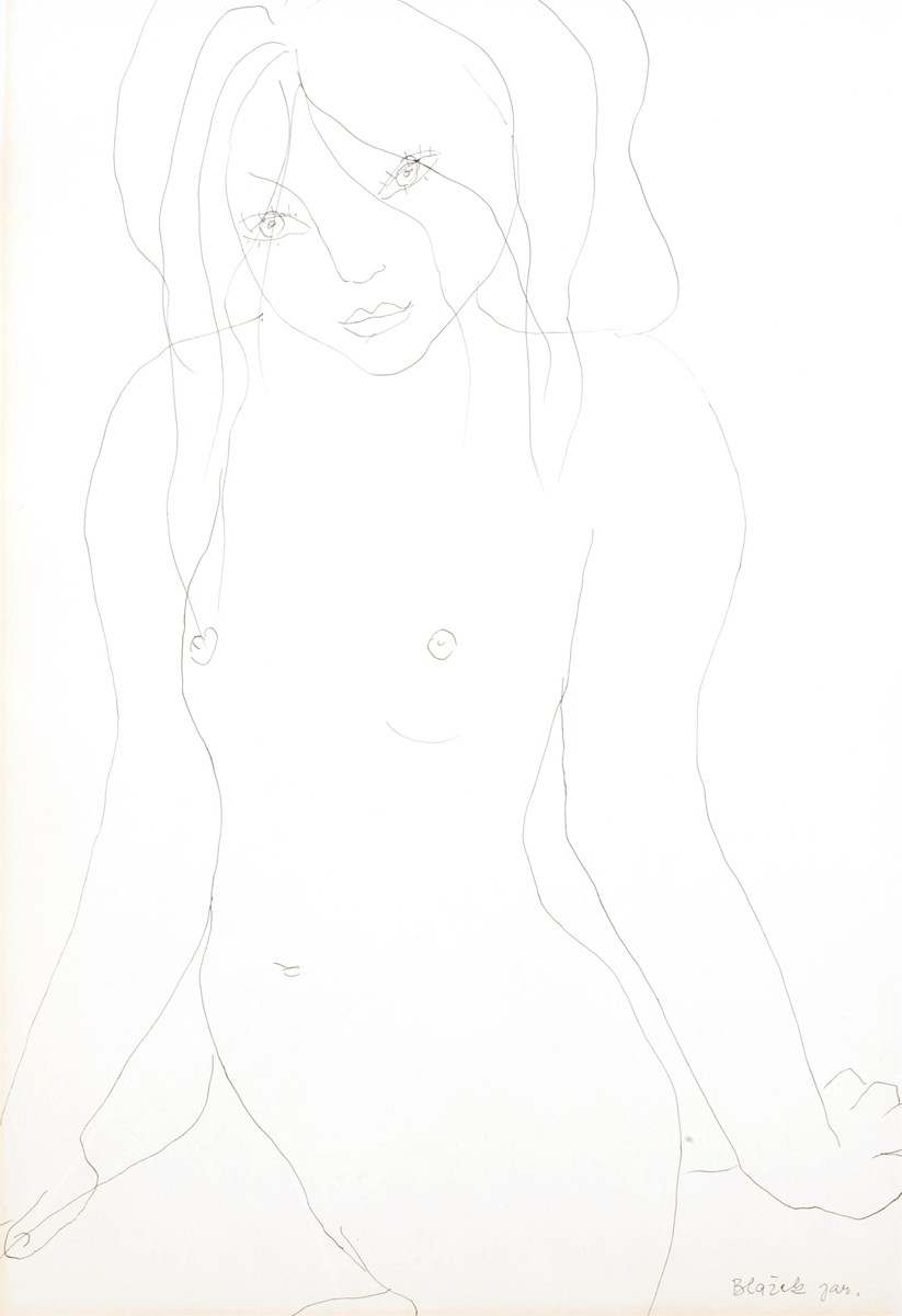 Jaroslav Blažek (1927 - 2019) - Sedící
