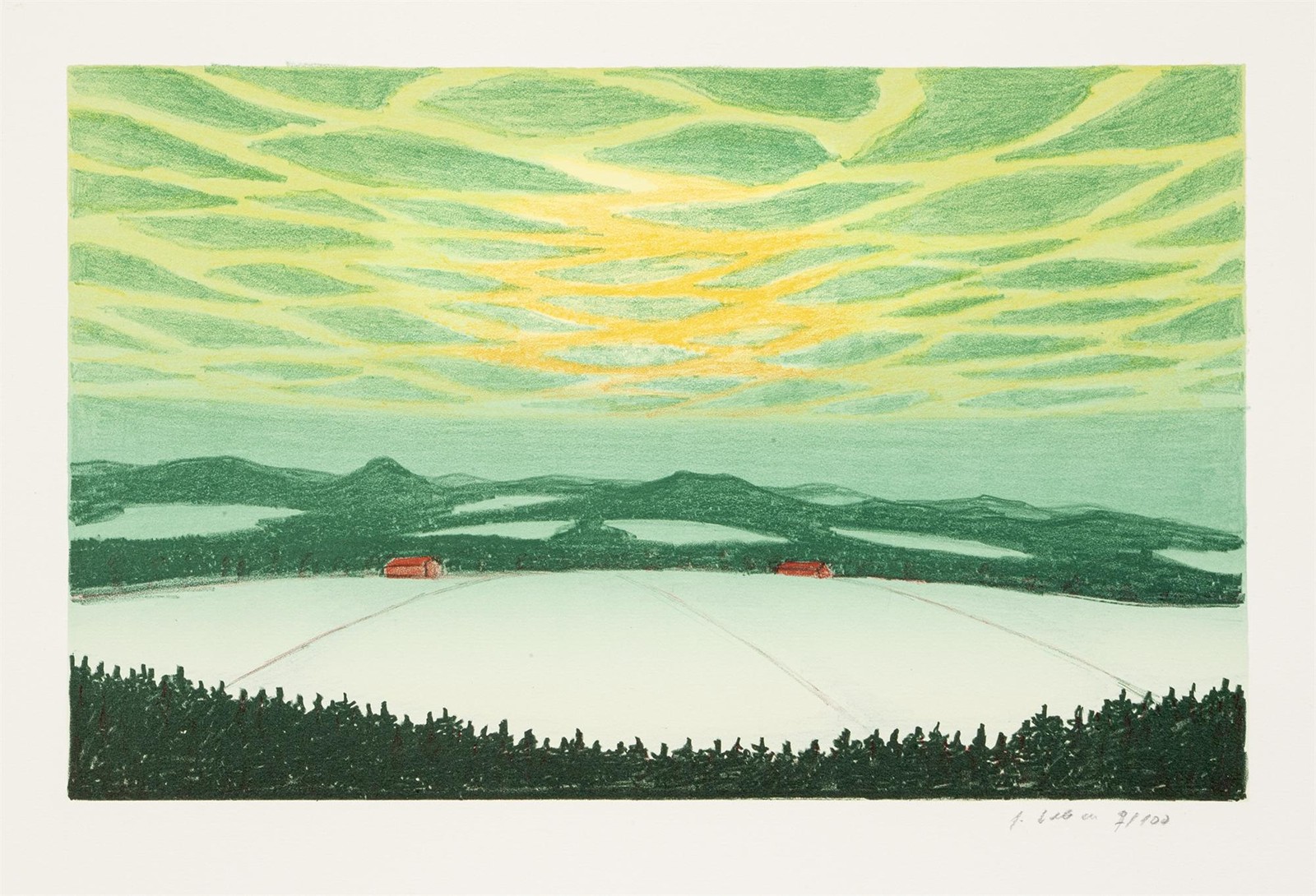 Valečka Jaroslav 1972 - Zimní krajina