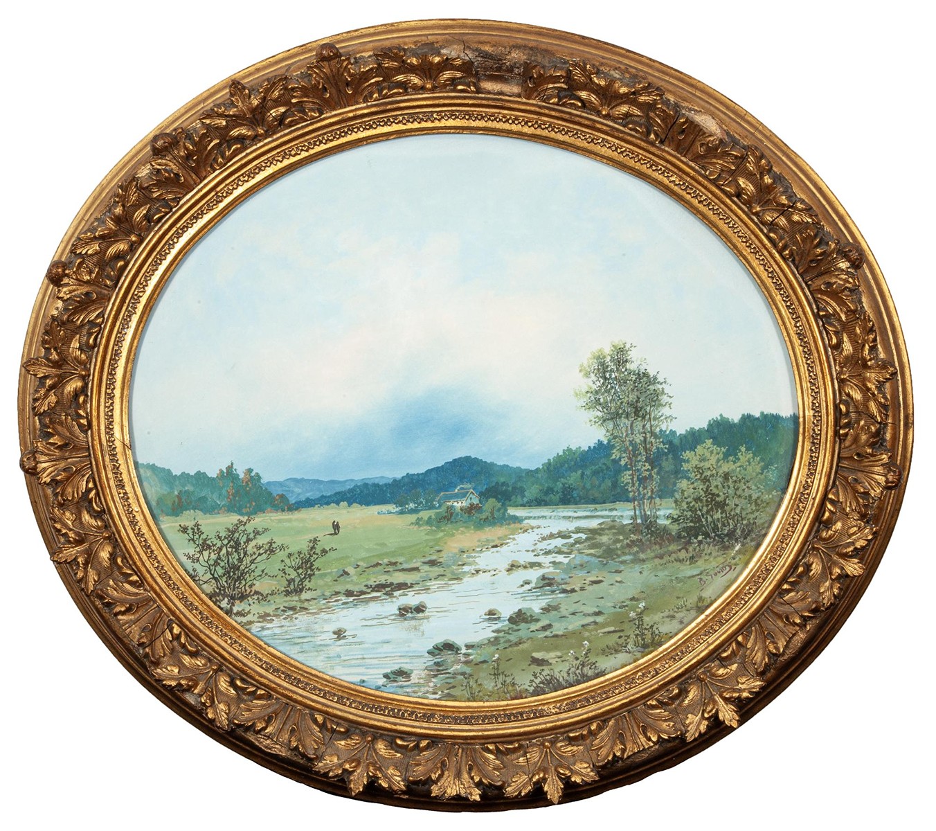 Jaroš Bohumil (1856 - 1924) - Procházka u řeky