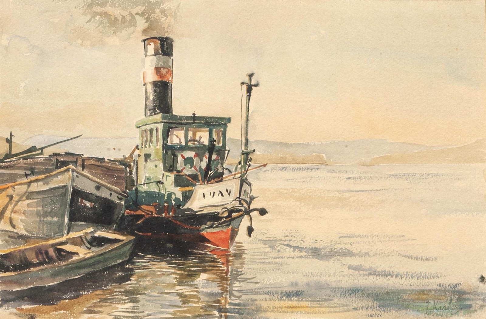 Král Josef (1877 - 1914) - V přístavu