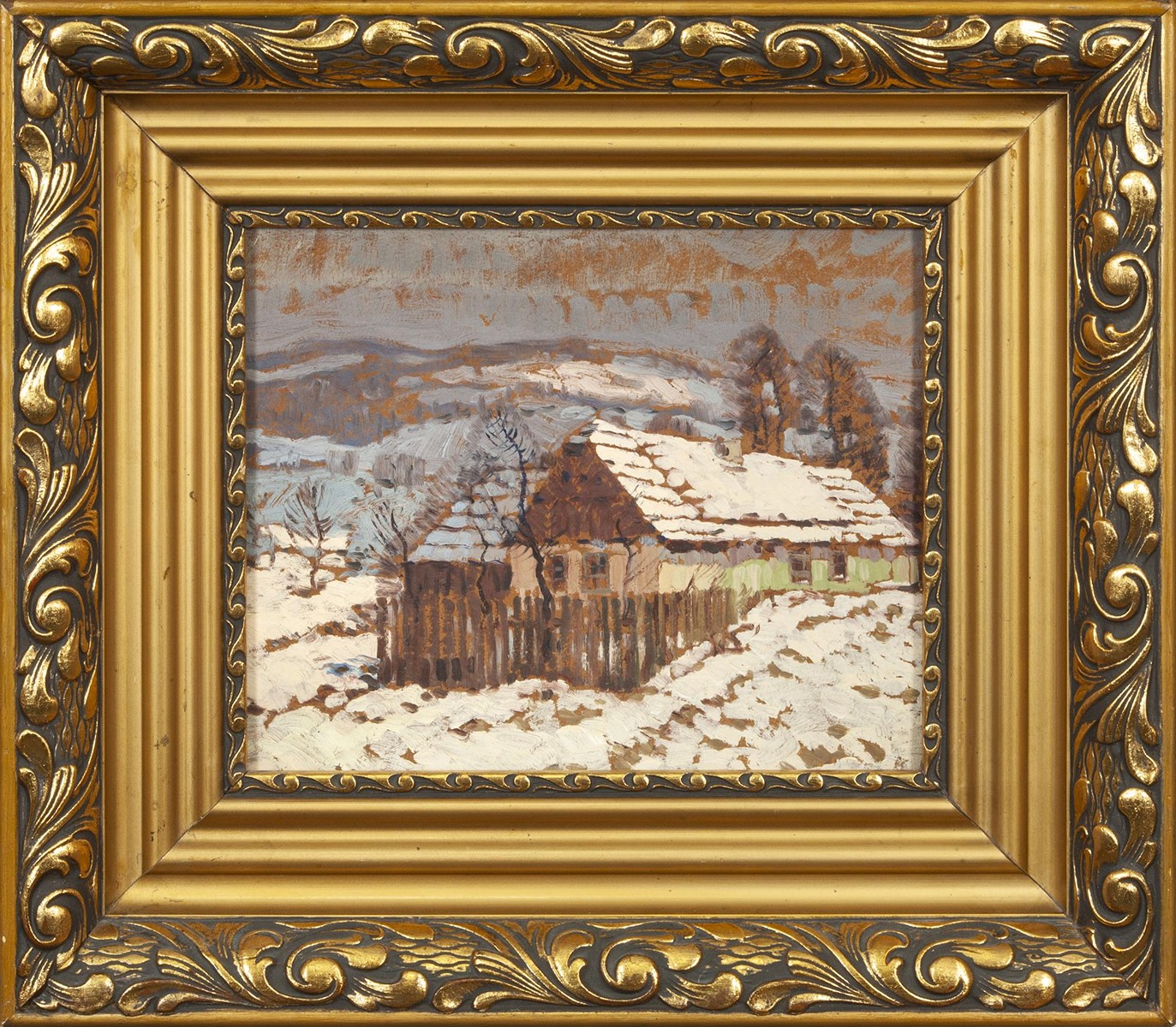 Ullmann Josef (1870 - 1922) - Chalupa v zimě