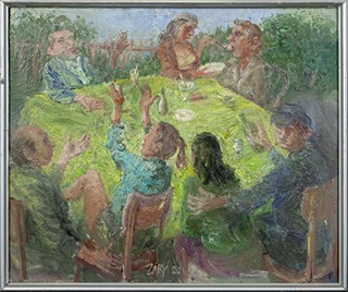 Zárybnický Rostislav (1936) - Oslava v zahradě