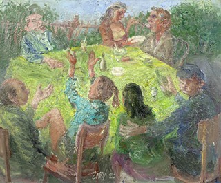 Zárybnický Rostislav (1936) - Oslava v zahradě