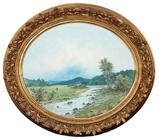 Jaroš Bohumil (1856 - 1924) - Procházka u řeky