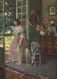 Wierer Alois (1878 - 1945) - Dívka čtoucí dopis