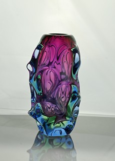 Jan Beránek (1933) - Váza RED CORE, Škrdlovice