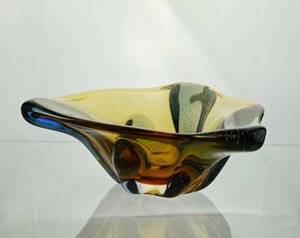 Karel Zemek (1913-960) - Talíř hnědozelený, Mstišov