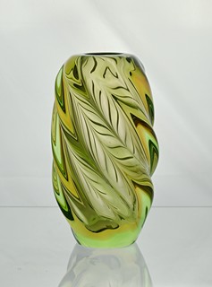 Jan Beránek (1933) - Váza zelenohnědá, Škrdlovice