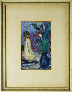 Július Jakoby (1903 - 1985) - Akt s květinou