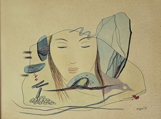 Toyen (1902 - 1980) - Dívčí tvář