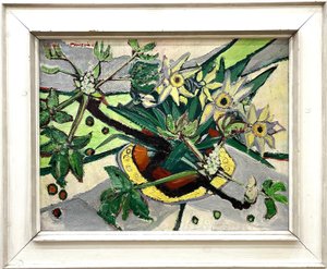 Arnošt Paderlík (1919 - 1999) - Zátiší s rozkvetlými květinami