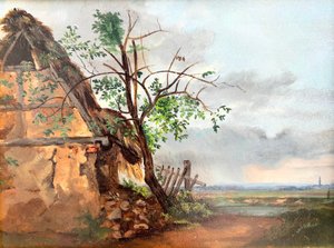 Bedřich Havránek (1821 - 1899) - Staré stavení