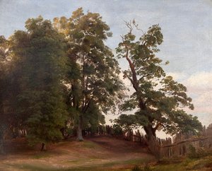 Bedřich Havránek (1821 - 1899) - Stromy v oboře