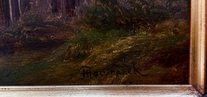 Bedřich Havránek (1821 - 1899) - Stromy v oboře