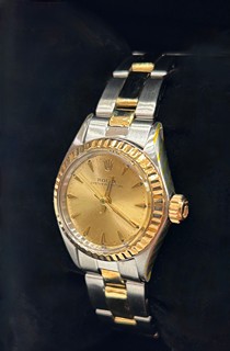 Rolex Bicolor Oyster perpetual - 18K žluté zlato a ocel - Seriové čislo 1163280
