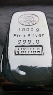 Investiční cihla z ryzího stříbra 