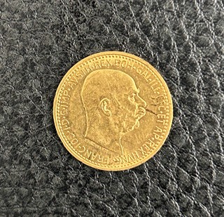 Zlatá mince Desetikoruna František Josef I. 1911