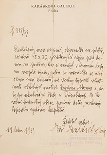 Mánes Quido - Kuřák na balkoně