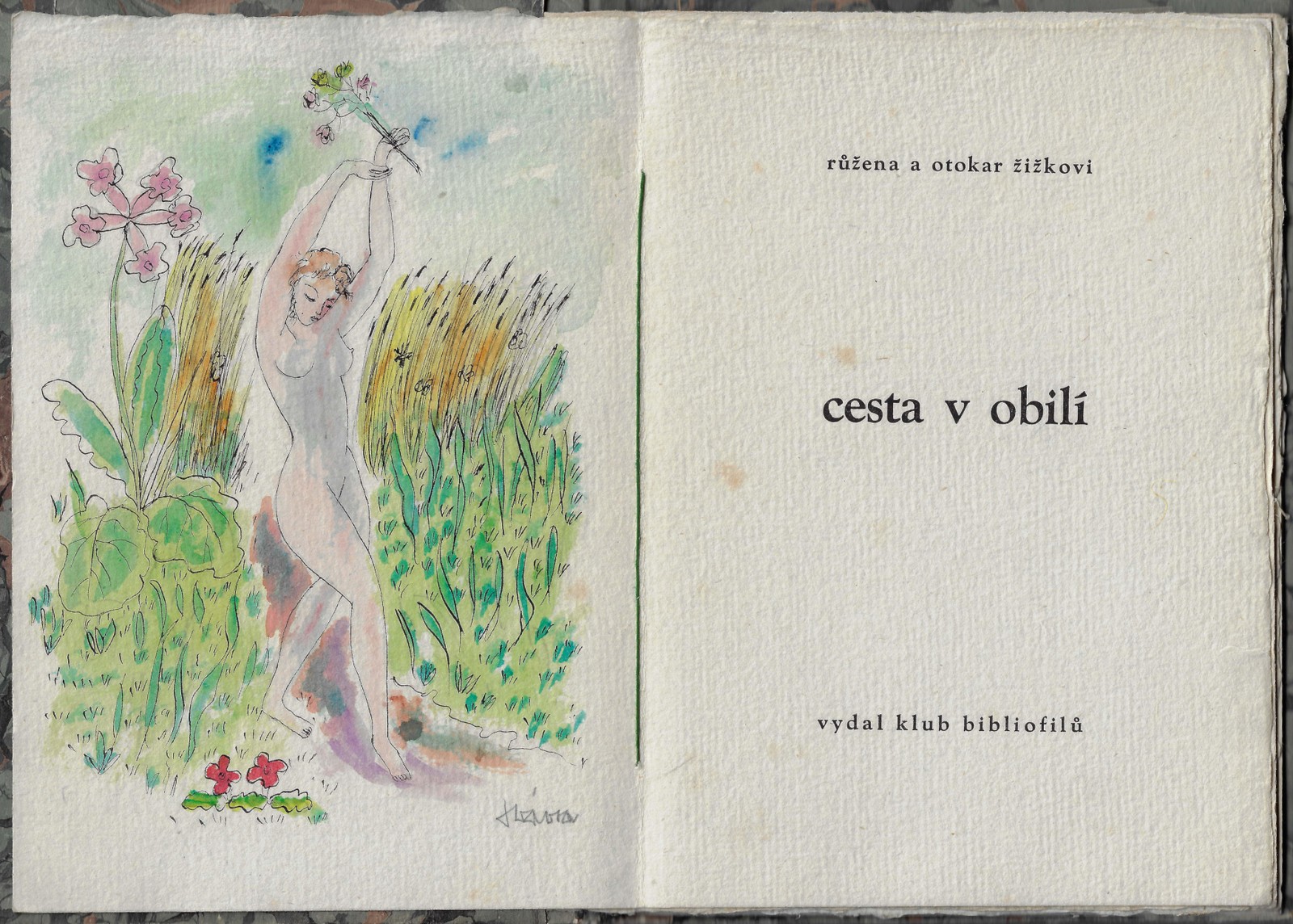 Cesta v obilí / Růžena Žižková a Otakar Žižka ; výzdoba Jiří Vávra