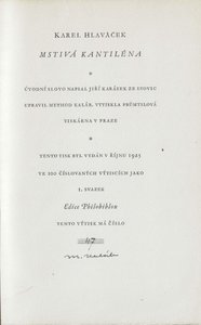Karel Hlaváček (1874 - 1898) - Mstivá kantiléna / Karel Hlaváček