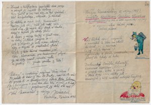 Josef Váchal (1884 - 1969) - Milým kamarádům z vojny (1917) / Josef Váchal, Vršovice