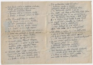 Josef Váchal (1884 - 1969) - Milým kamarádům z vojny (1917) / Josef Váchal, Vršovice