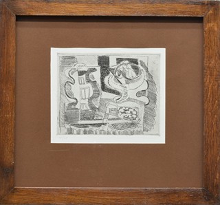 FILLA Emil (1882-1953): Zátiší s pohárem a hroznem vína.