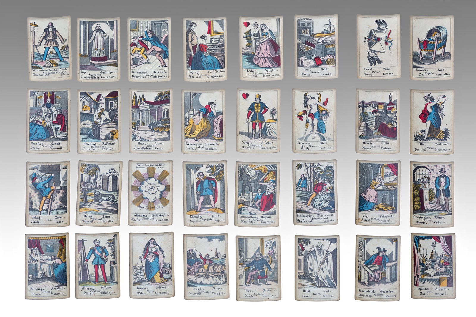 Cikánské věštecké karty | Ferdinand Piatnik & Söhne, Ritter a spol., Rakousko - Uhersko