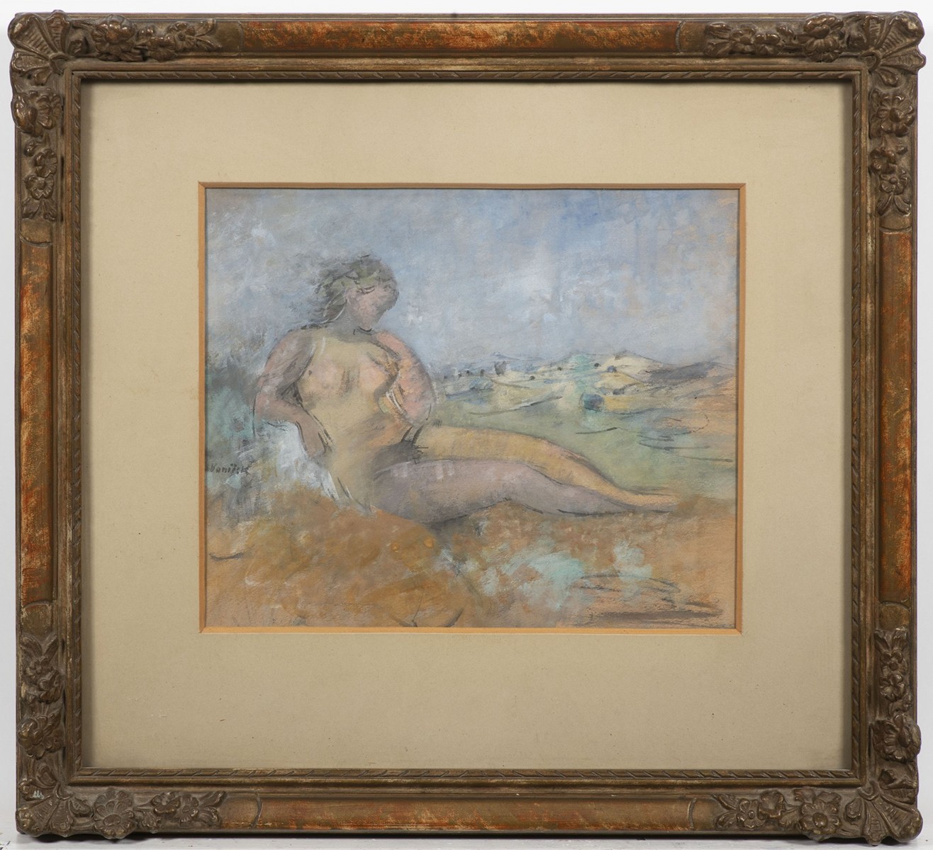 BEDŘICH VANÍČEK 1885 - 1955 - SEDÍCÍ